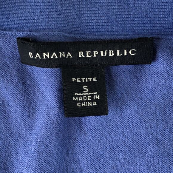 Banana Republic Women’s Button Down Cardigan Blue Size Petite Small - Picture 3 of 12
